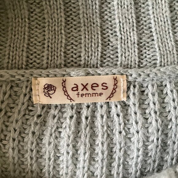 Axes Femme Women's Blue Sweater Pullover Top Size M - Picture 5 of 13